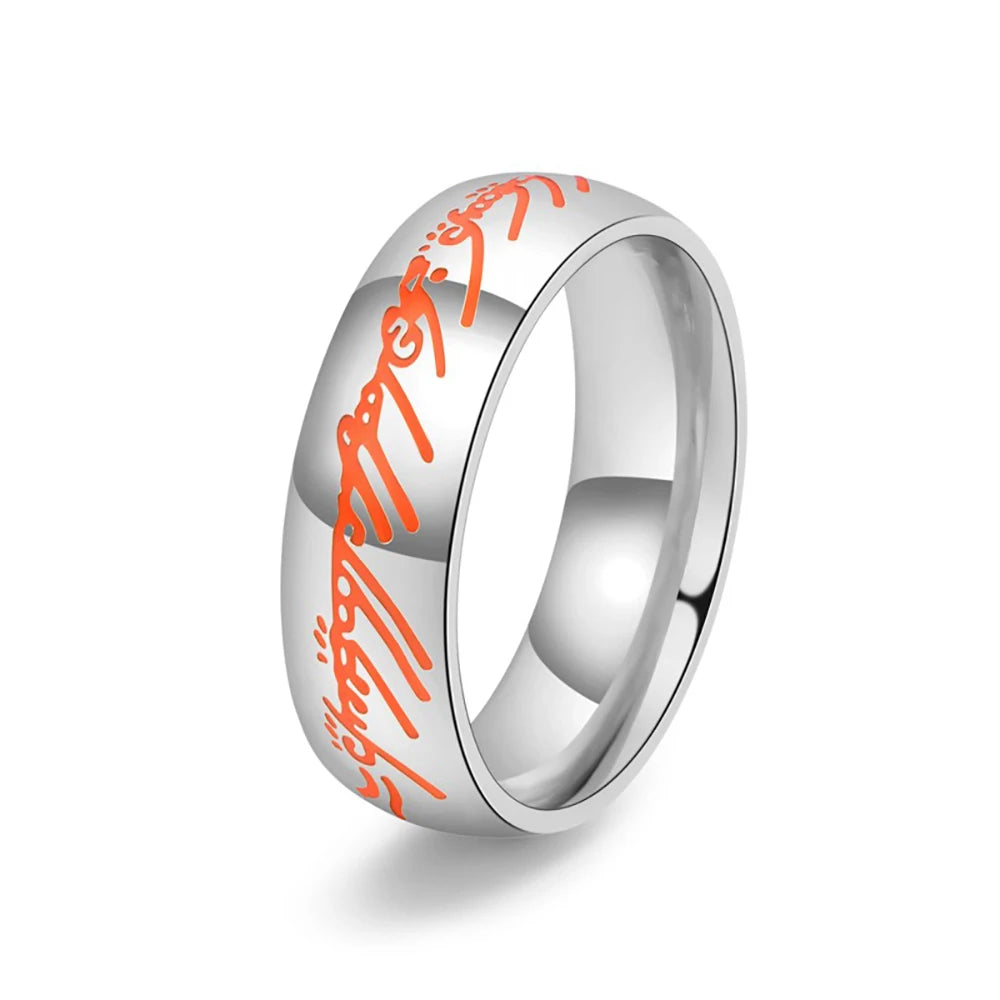 Vintage Stainless Steel Knights Templar Rings For Men Women Hip Hop Biker Cross Warriors Red Shield Ring Amulet Jewelry