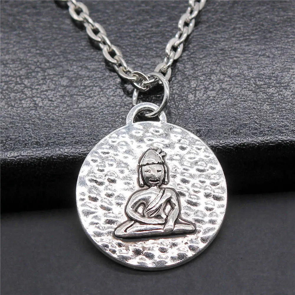Vintage Chief Pharaoh Necklace On The Neck 43Cm Chain Girl Jewellery Beach Art Supplies