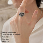 All-Seeing Eye Octopus Tentacle Signet Ring — Stainless Steel