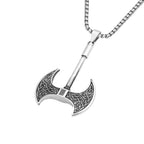 Viking Axe Celtic Knot Pendant — Stainless