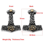 316L Stainless Steel Norse Viking Rune Axe Pendant for Men Necklace DIY Accessories Finding Jewelry Making Charm