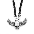 Skull Black Pendant Vintage Punk Rock 50CM Long