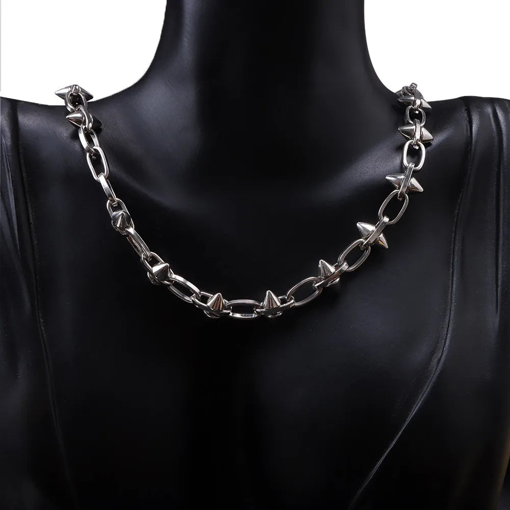 Rivet Twisted Chain Necklace & Bracelet — Irregular Knot