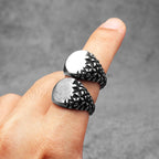 Gravel Texture Ring — Stainless Steel