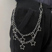 Crescent Geometric Pants Chain — Metal Bag Chain, Men & Women