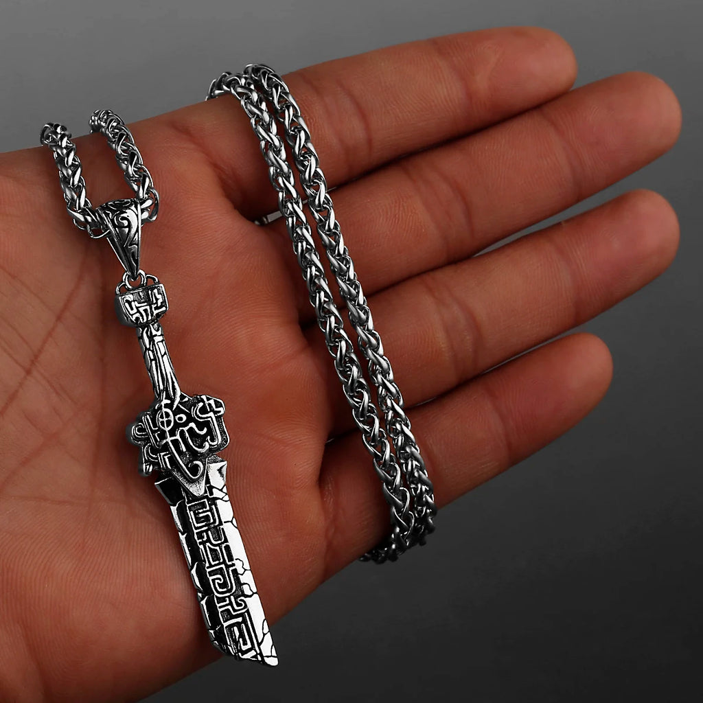Minimal Pendant Necklace — Stainless Steel