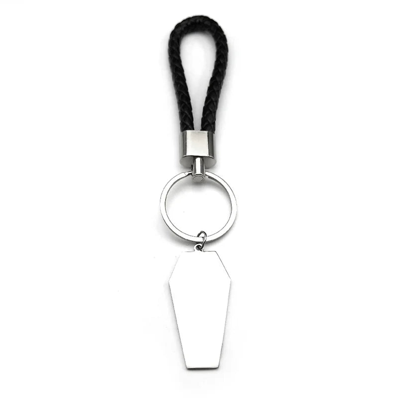 Key Silver Ring Gothic Dark Punk Dig Out Coffin