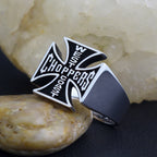 Cross Signet Ring — 925 Silver