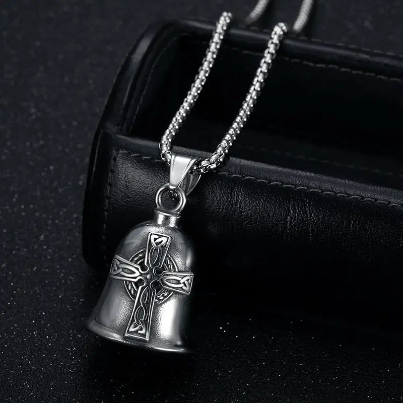 Cross Viking Steel Pendant Nordic Riding Exorcist