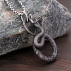 Snake Stainless Steel Pendant Necklace