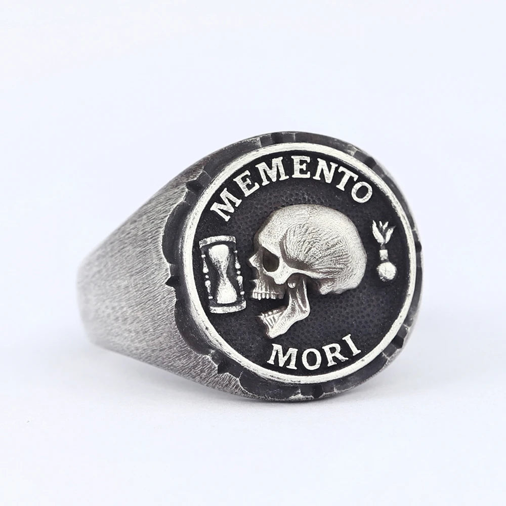 Skull Memento Mori Ring — 925 Silver