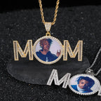 Iced Out Photo Pendant Necklace Memory