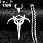 Silver Chain Psyclon Nine Long Cadenas Acero Inoxidab