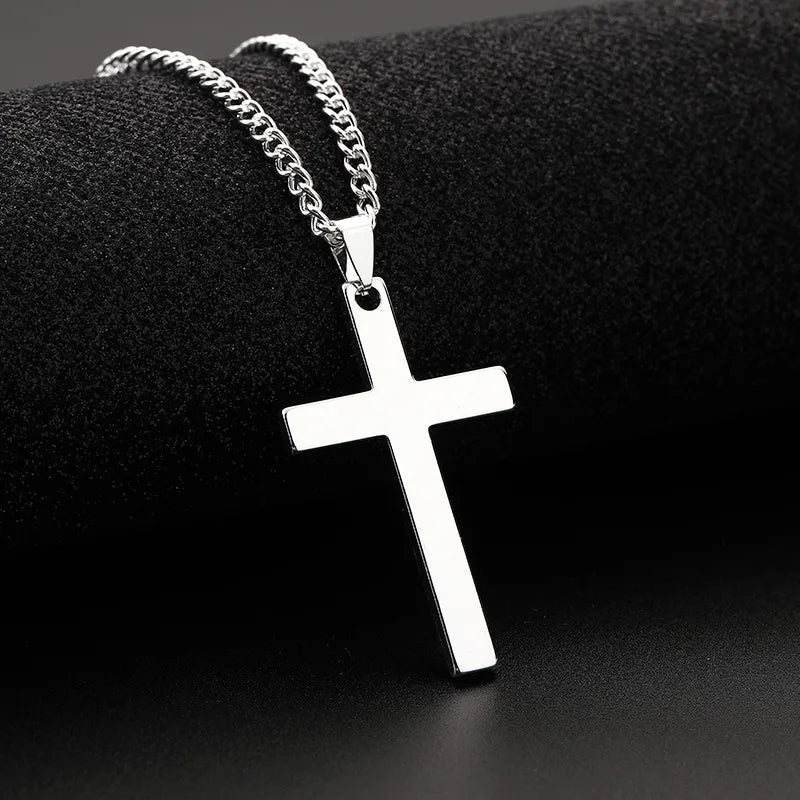 Minimalist Pendant Chain Necklace — Stainless Steel