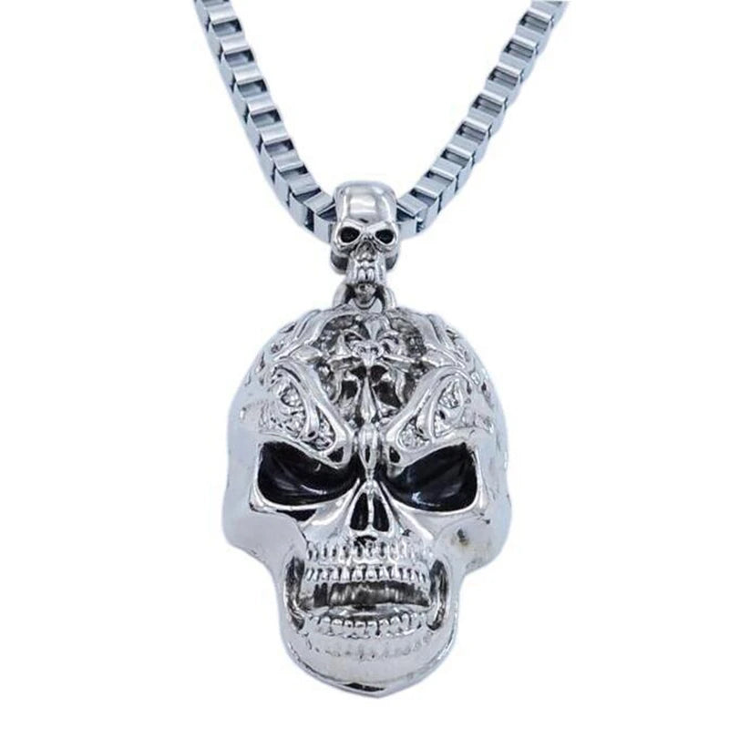 Evil Skull Choker Pendant Necklace — Gothic