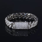 Iced Out Cuban Bracelet Stainless Steel 14MM