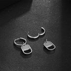 Cold Wind Stud Earrings — Stainless Steel