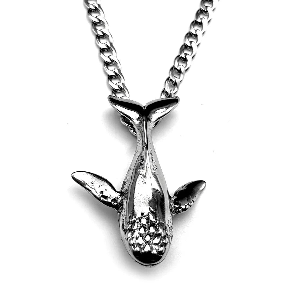 Viking Steel Pendant 316L Whale Punk Gothic