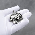 Stainless Steel Animal Bull Necklace Men Women Vintage Punk Pendant Necklace Glamour Hip Hop Biker Creative Jewelry Wholesale