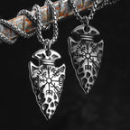 Viking Compass Pendant Necklace — Stainless Steel
