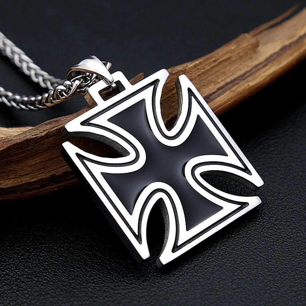 Cross Pendant — Stainless Steel