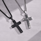Cross Pendant Necklace — Stainless Steel