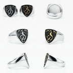 Dragon Shield Ring 316L Stainless Steel Men Rings Rock Punk Norse Myth for Biker Male Boyfriend Jewelry Best Creative