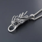 Dragon Head Pendant Necklace — Stainless Steel