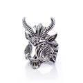 Sigil of Baphomet Open Ring — Stainless Steel