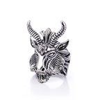 Sigil of Baphomet Open Ring — Stainless Steel