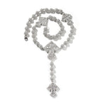 Uwin Bead Chain With 4 Corss Full Paved Iced Out Bling New In Cubic Zirconia HipHop Jewelry