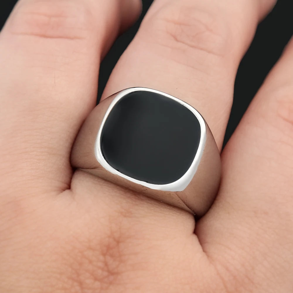 Vinyl Ring — Stainless Steel