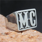 Solid MC Motorcycle Ring — Two-Tone