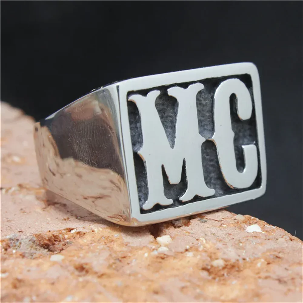 Solid MC Motorcycle Ring — Two-Tone