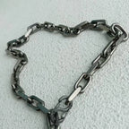 Stone Washed Unpolished Pure Titanium Necklace for Sensitive Skin, Non Allergy Jewelry Gift