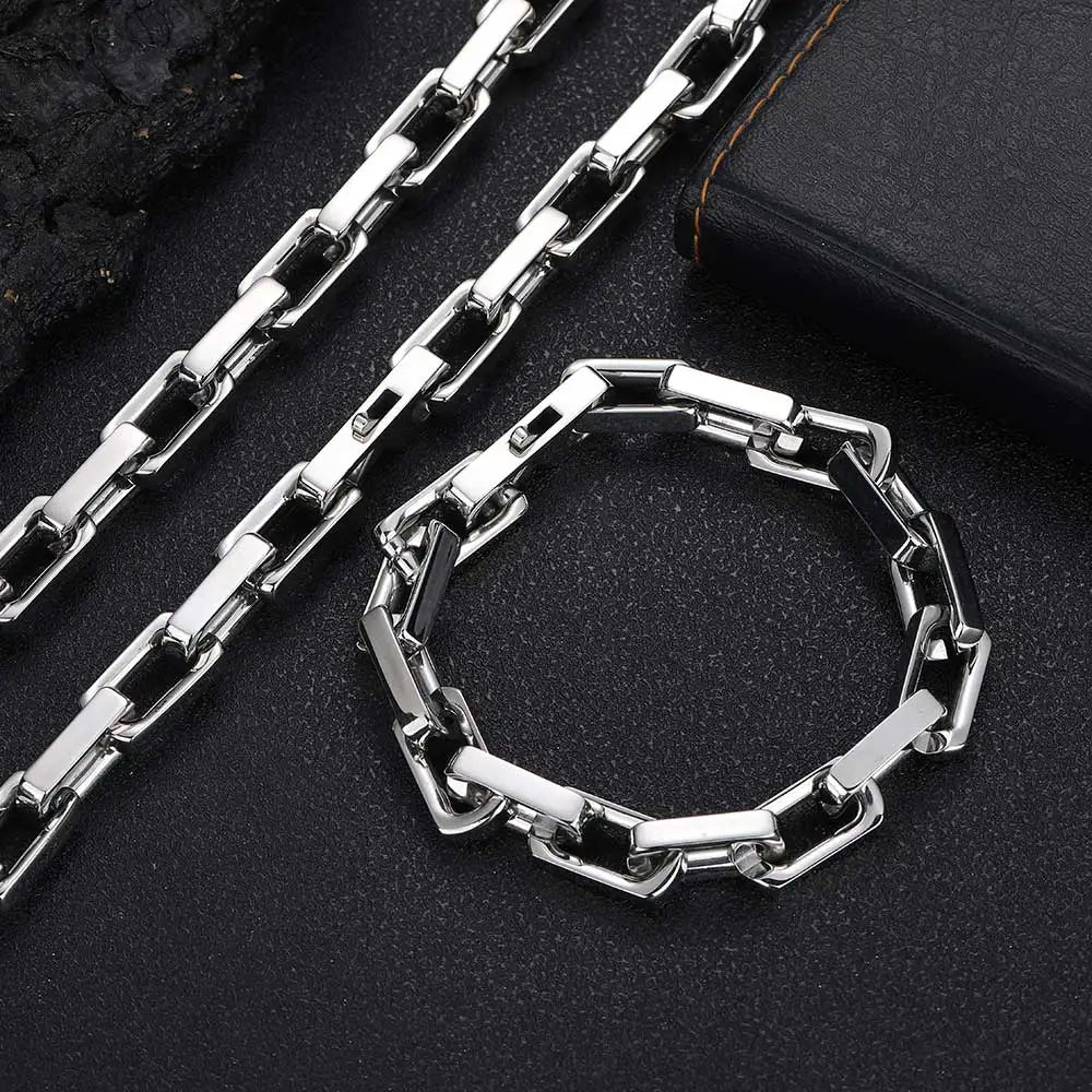 Black Cuban Bracelet Stainless Steel PVD