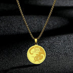 CHENGXUN Dainty Chef Knife Pendant Necklace for Women Men Steel Knife Charm Neck Chain Male Talisman Amulet Protection Jewelry