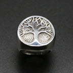 Viking Tree of Life Amulet Ring for Men — Stainless Steel