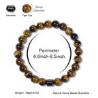 Natural Obsidian Stone Bracelet Magnetic Anxiety Relief Healthy Women Men Smoking Cessation Weight Loss Black Beads