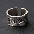 Retro SOYOMBO Mongolian Ring For Men Silver Color Punk Gothic Open Ring Blessing Jewelry Unisex Accessories Lovers Gift
