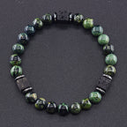 Retro Black Block Volcanic Bracelets Men Women Frosted Onyx Lava Beads Jewelry Yoga Meditation Birthday Gift Wholesales