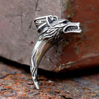NEW Men's 316L stainless steel Viking Wolf Head Tooth Teeth Necklace Pendant For Men Women Animal Jewelry Dropshipping