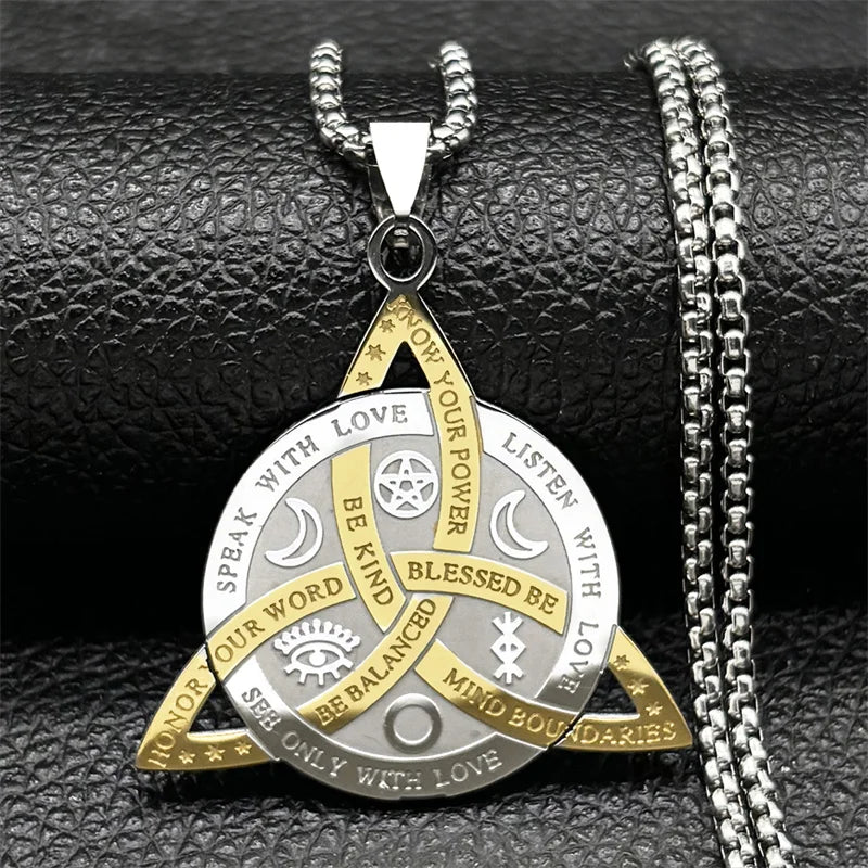 Celtic Silver Pendant Vintage Irish Trinity Knot
