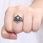Gothic Ghost Pirate Skull Ring — Stainless Steel