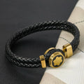 New personalized Wanjia European and American bracelet MB bracelet woven stainless steel men's bracelet