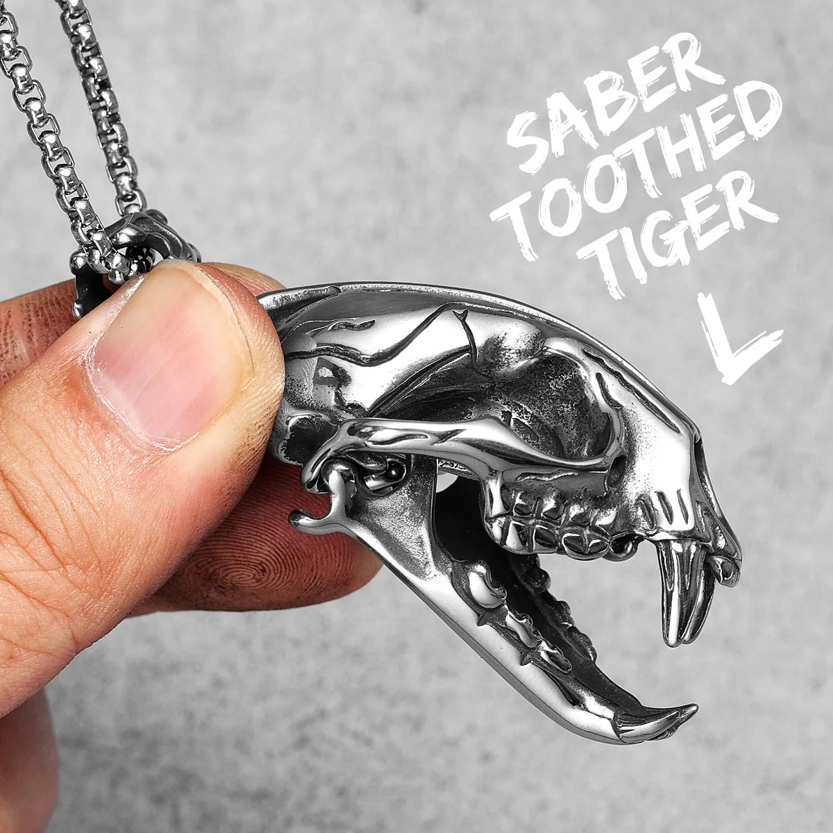 Lion Stainless Steel Pendant Necklace