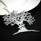 2025 Halloween Scary Tree Pendant Exquisite Stainless Steel Tree of Life Necklace Neck Chain Punk Hip Hop Funny Jewelry
