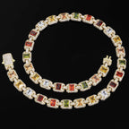 Iced Out Cuban Chain Necklace Stainless Steel 12MM