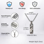 Small Dogtag Pendant Necklaces for Men Boys,Vintage Stainless Steel Hammered Texture Military Dog Tag Collar Gift
