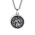 Men Stainless Steel Catholic Patron Saint Pendant Michael St. Michael The Archangel Pendant Necklace Jewelry Gifts Dropshipping
